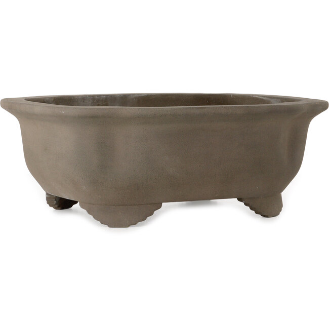 Mokko unglazed bonsai pot by Yamaaki Toshio (third generation) - 495 x 395 x 180 mm