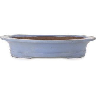  Kakuzan 560 mm oval blue bonsai pot by Kakuzan, Tokoname, Japan