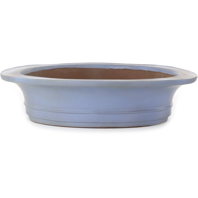 Ovale blauwe bonsaipot van Kakuzan - 560 x 472 x 100 mm