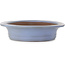 Oval blue bonsai pot by Kakuzan - 560 x 472 x 100 mm