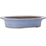 Oval blue bonsai pot by Kakuzan - 560 x 472 x 100 mm