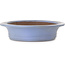 Pot à bonsaï ovale bleu de Kakuzan - 560 x 472 x 100 mm