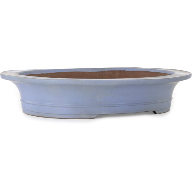 Vaso bonsai ovale blu di Kakuzan - 560 x 472 x 100 mm