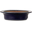 Oval blue bonsai pot by Kakuzan - 555 x 465 x 110 mm