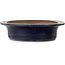 Oval blue bonsai pot by Kakuzan - 615 x 505 x 125 mm