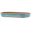 Oval green bonsai pot by Seizan (Reihou, Kataoka Katsushi, master Seizan kiln) - 580 x 410 x 65 mm