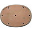 Oval green bonsai pot by Seizan (Reihou, Kataoka Katsushi, master Seizan kiln) - 565 x 420 x 65 mm