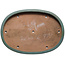 Oval green bonsai pot by Seizan (Reihou, Kataoka Katsushi, master Seizan kiln) - 565 x 420 x 65 mm