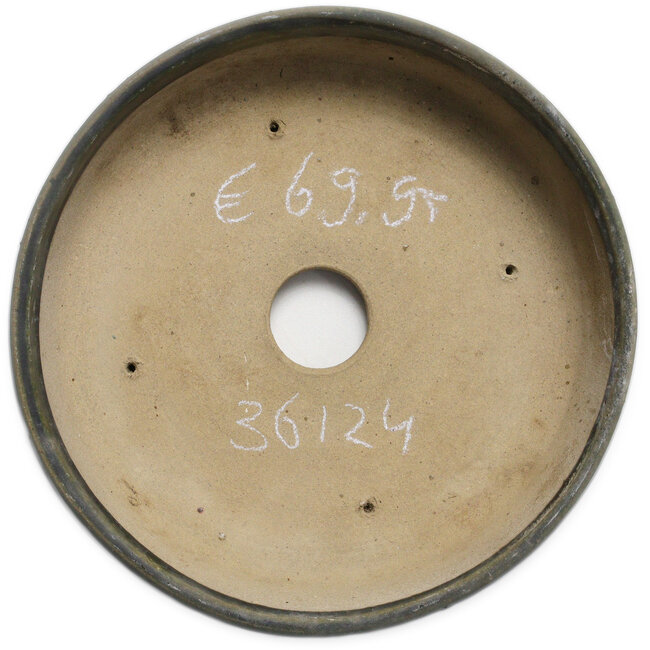 Pot rond vert pour bonsaï - 210 x 210 x 60 mm