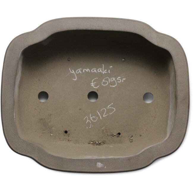 Pot à bonsaï Mokko non émaillé de Yamaaki Toshio (troisième génération) - 495 x 395 x 180 mm