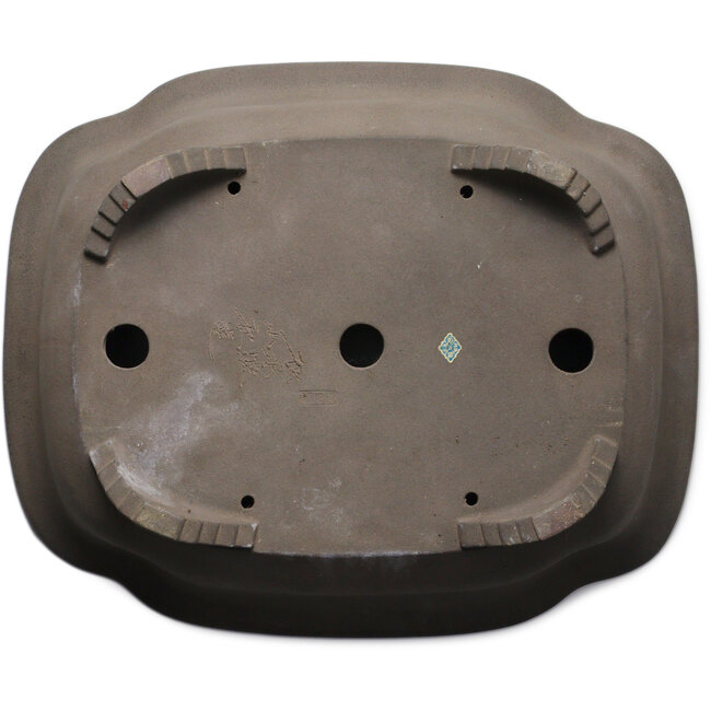 Pot à bonsaï Mokko non émaillé de Yamaaki Toshio (troisième génération) - 495 x 395 x 180 mm