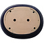 Pot ovale bleu pour bonsaï de Kakuzan - 615 x 505 x 125 mm