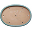 Oval green bonsai pot by Seizan (Reihou, Kataoka Katsushi, master Seizan kiln) - 580 x 410 x 65 mm