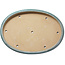 Pot à bonsaï ovale vert par Seizan (Reihou, Kataoka Katsushi, maître four Seizan) - 630 x 460 x 80 mm