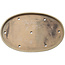 Maceta ovalada para bonsái beige de Seizan (Reihou, Kataoka Katsushi, maestro del horno Seizan) - 552 x 350 x 40 mm