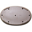 Oval light brown bonsai pot by Seizan (Reihou, Kataoka Katsushi, master Seizan kiln) - 600 x 385 x 55 mm