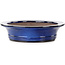 Oval blue bonsai pot by Kakuzan - 704 x 435 x 45 mm
