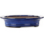 Vaso bonsai ovale blu di Kakuzan - 704 x 435 x 45 mm