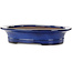 Vaso bonsai ovale blu di Kakuzan - 704 x 435 x 45 mm