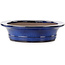 Oval blue bonsai pot by Kakuzan - 704 x 435 x 45 mm