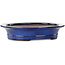 Pot ovale bleu pour bonsaï de Kakuzan - 704 x 435 x 45 mm