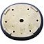 Ovaler blauer Bonsaitopf von Terahata Satomi Mazan – 535 x 473 x 110 mm