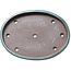 Pot ovale vert pour bonsaï de Kakuzan - 460 x 335 x 58 mm