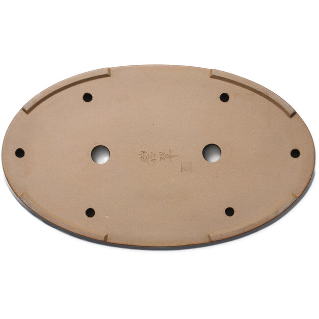 Maceta ovalada verde para bonsái de Hekisui - 530 x 310 x 45 mm