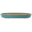 Oval green bonsai pot by Seizan (Reihou, Kataoka Katsushi, master Seizan kiln) - 465 x 300 x 55 mm