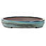 Ovale groene bonsaipot van Kakuzan - 460 x 335 x 58 mm