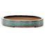 Oval green bonsai pot by Hekisui - 530 x 310 x 45 mm