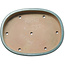 Ovale groene bonsaipot van Seizan (Reihou, Kataoka Katsushi, meester Seizan oven) - 500 x 388 x 75 mm