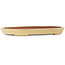 Ovale beige bonsaipot van Seizan (Reihou, Kataoka Katsushi, meester Seizan oven) - 485 x 310 x 48 mm