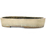 Vaso bonsai ovale beige di Koyou - 465 x 355 x 95 mm