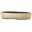 Ovaler, beigefarbener Bonsai-Topf von Koyou – 465 x 355 x 95 mm