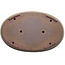 Maceta ovalada para bonsái beige de Seizan (Reihou, Kataoka Katsushi, maestro del horno Seizan) - 490 x 315 x 48 mm