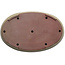 Oval beige bonsai pot by Seizan (Reihou, Kataoka Katsushi, master Seizan kiln) - 485 x 310 x 48 mm