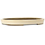 Oval beige bonsai pot by Taizan - 475 x 340 x 50 mm