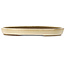Oval beige bonsai pot by Taizan - 470 x 330 x 50 mm