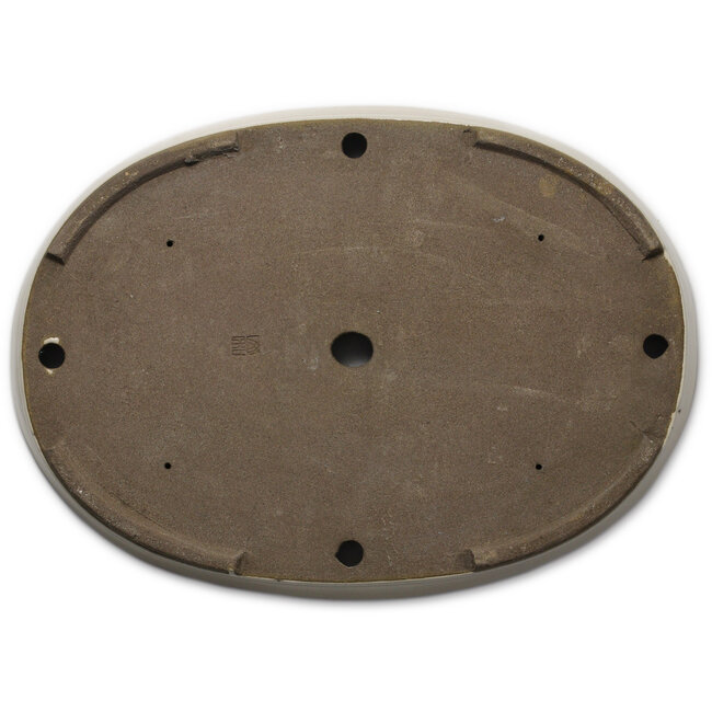 Maceta ovalada para bonsái beige de Taizan - 475 x 340 x 50 mm