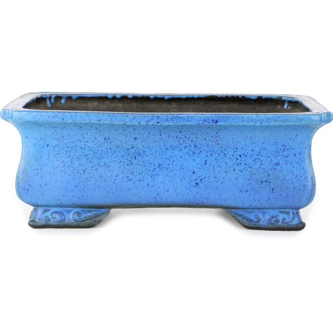 Vaso bonsai rettangolare blu di Koyou - 375 x 280 x 140 mm