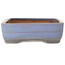 Rechthoekige blauwe bonsaipot van Yamafusa - 410 x 295 x 90 mm