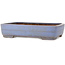 Pot à bonsaï rectangulaire bleu de Yamafusa - 410 x 295 x 90 mm