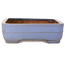 Rectangular blue bonsai pot by Yamafusa - 410 x 295 x 90 mm