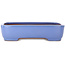 Rectangular blue bonsai pot by Yamafusa - 380 x 290 x 90 mm