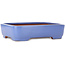 Rectangular blue bonsai pot by Yamafusa - 380 x 290 x 90 mm