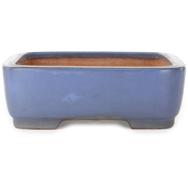 Rechteckiger blauer Bonsai-Topf von Yamafusa – 380 x 285 x 95 mm