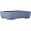 Maceta rectangular azul para bonsái de Yamafusa - 380 x 285 x 95 mm