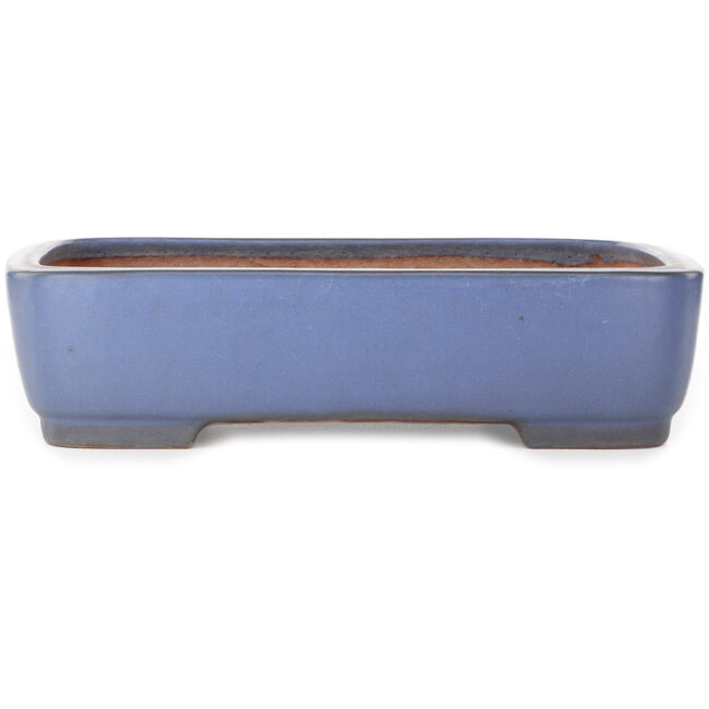 Rechthoekige blauwe bonsaipot van Yamafusa - 380 x 285 x 95 mm