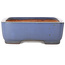 Rectangular blue bonsai pot by Yamafusa - 380 x 285 x 95 mm
